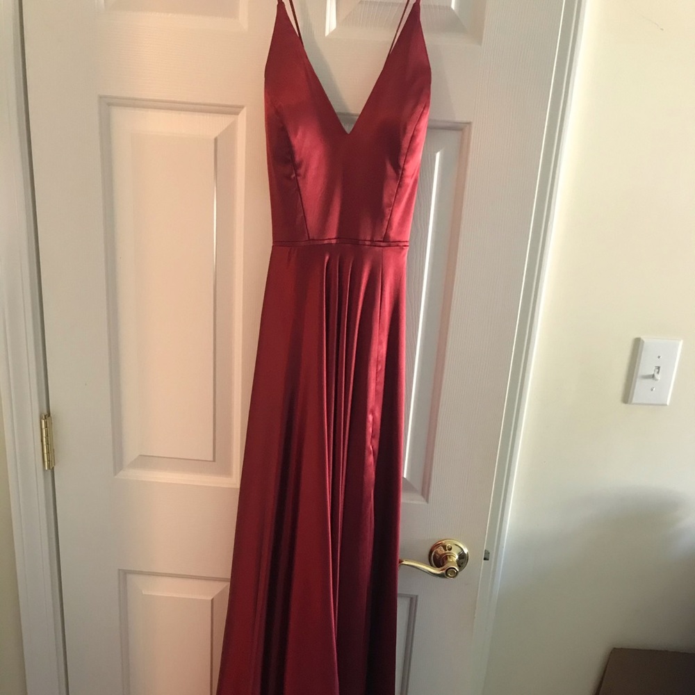 Faviana 96551 Red Prom Dress